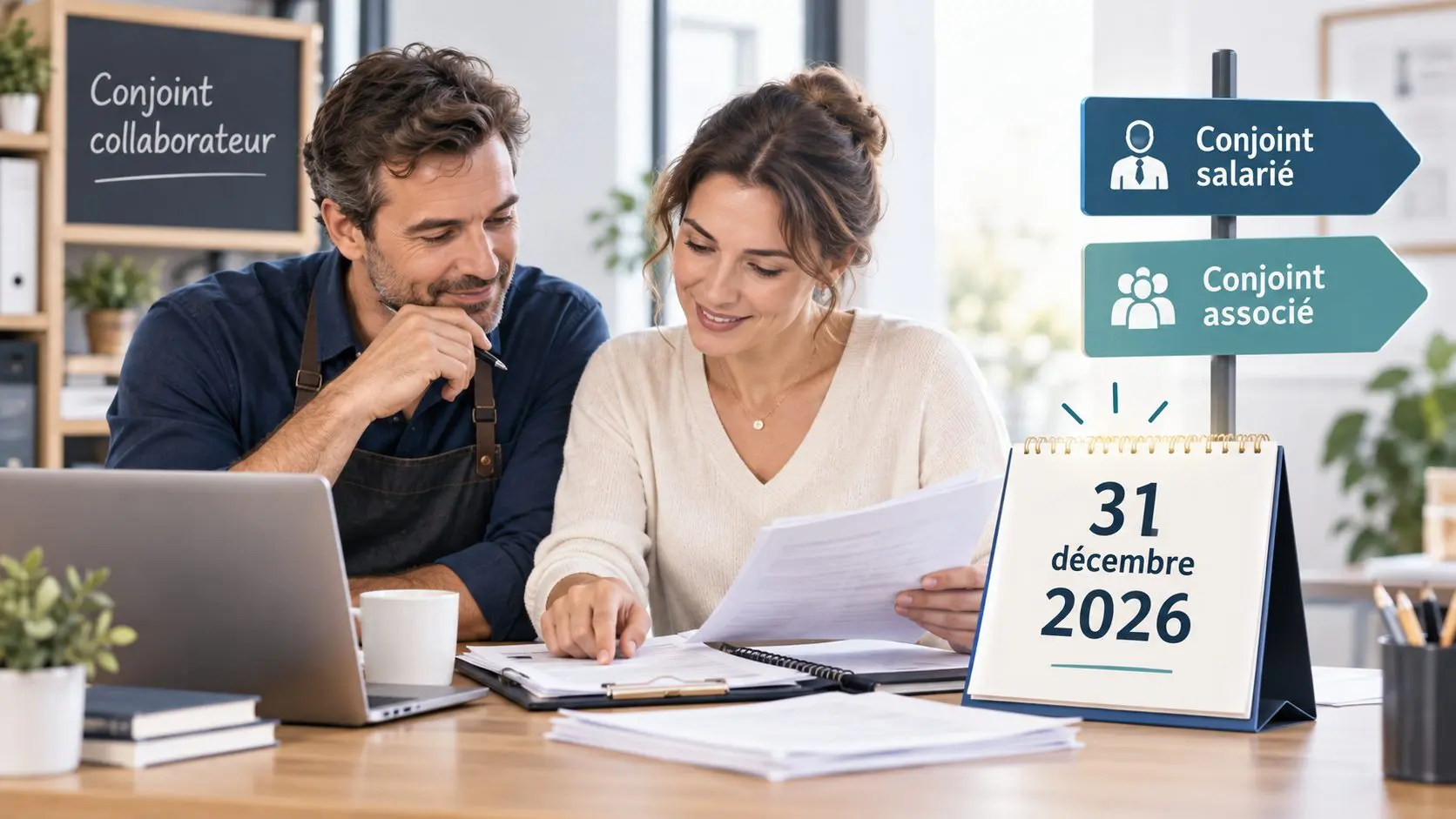 Fin du statut de conjoint collaborateur au 31 décembre 2026